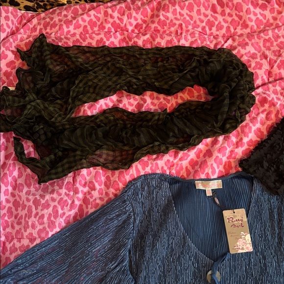 Pretty Angel Whimsygoth fairycore BUNDLE Large One Size dress, sweater, scarf - Picture 5 of 9